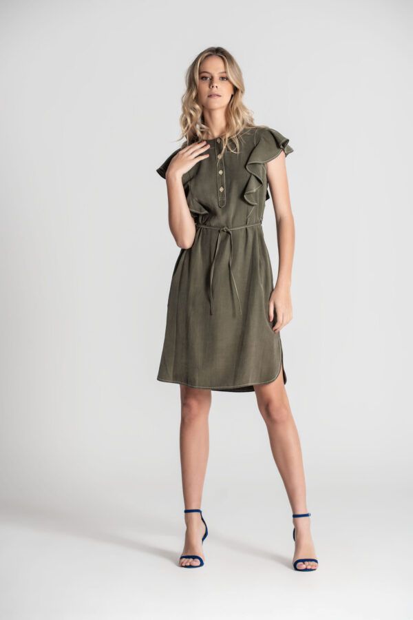 VESTIDO PESPONTADO - Image 2