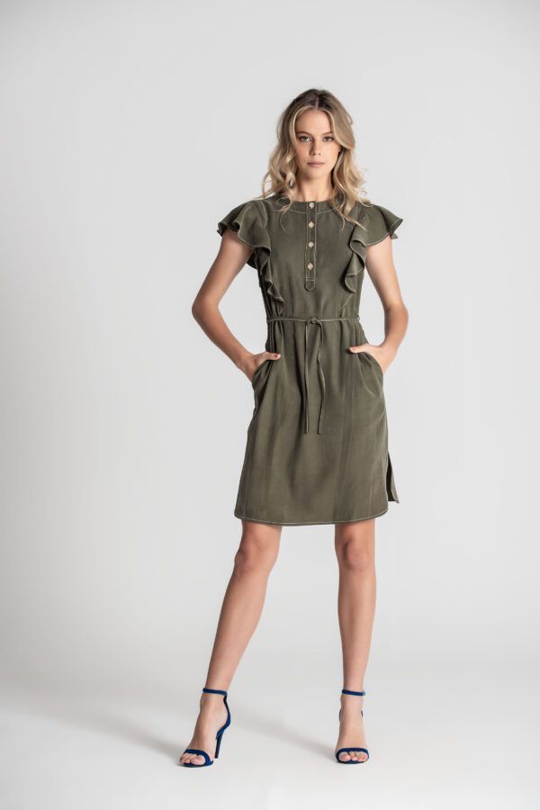 VESTIDO PESPONTADO