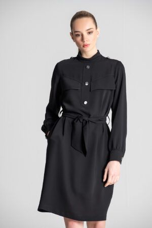 VESTIDO CON CINTURÓN