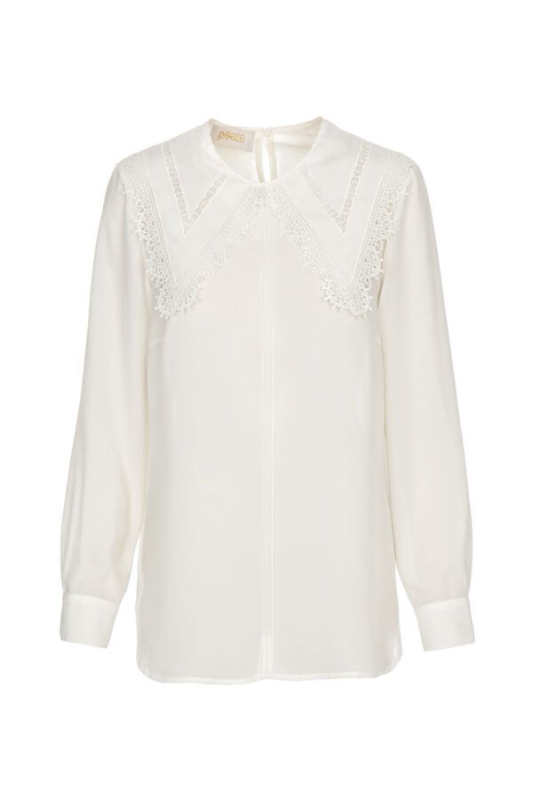 BLUSA CON CUELLO BOBO - Imagen 4