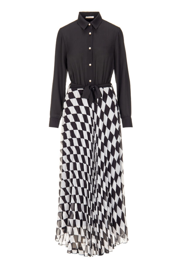 VESTIDO A CONTRASTE - Image 3