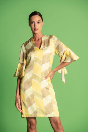 VESTIDO C/ FOLHO MANGAS