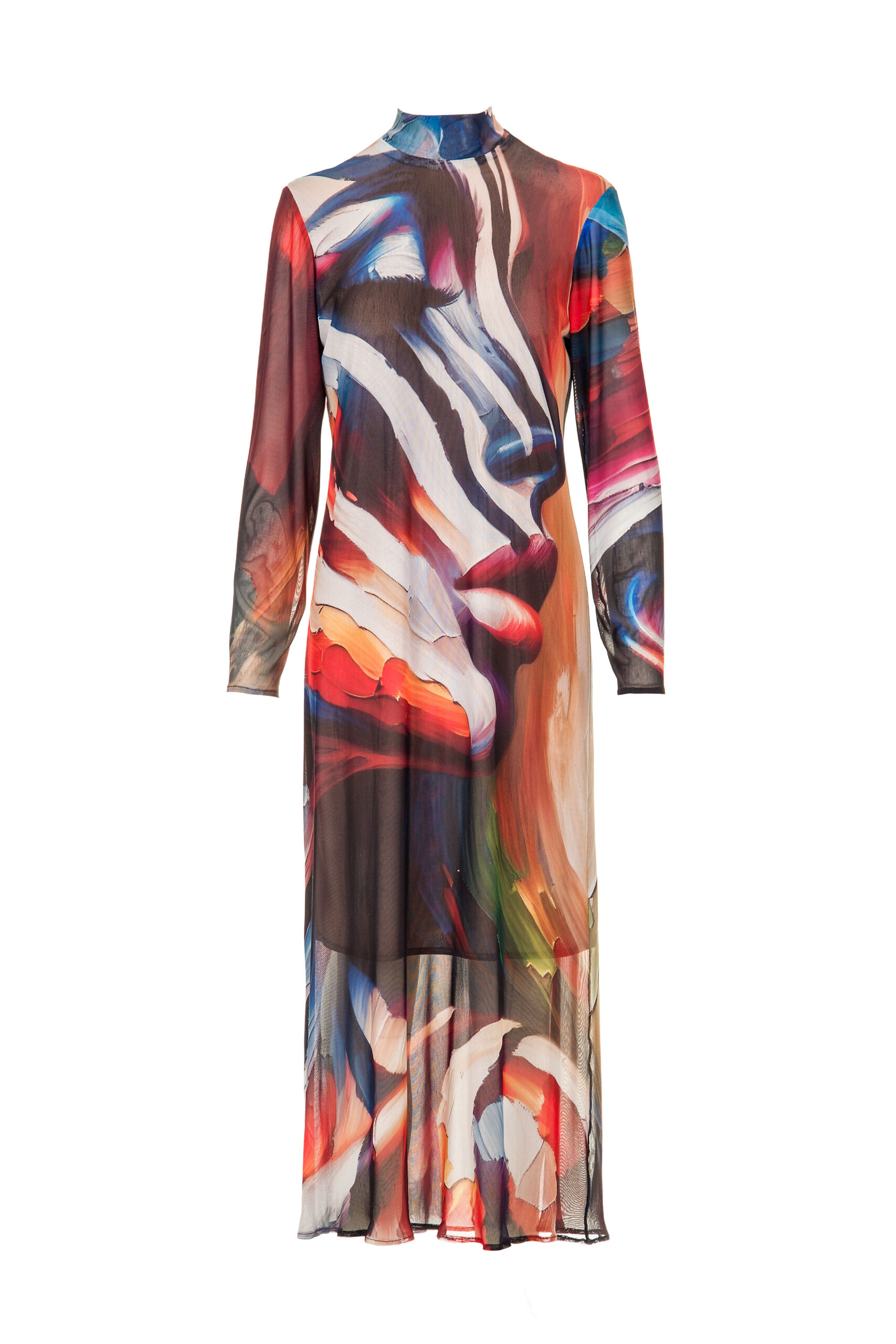 VESTIDO EM MALHA DE TULE - Image 3