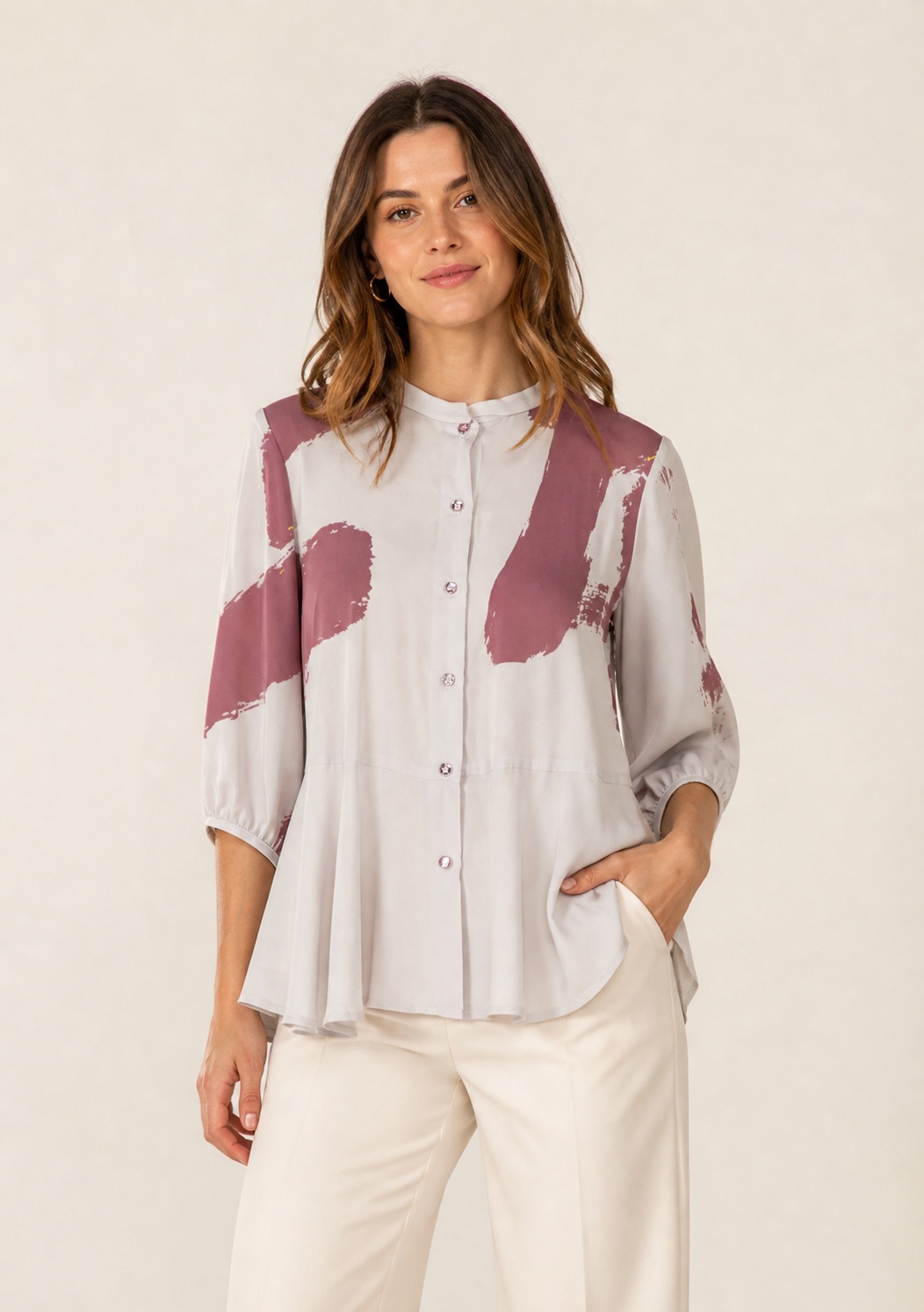 BLUSA DE SATÉN