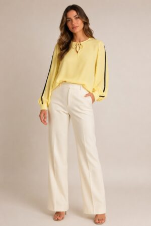 BLUSA CON DETALLE ANTRACITA