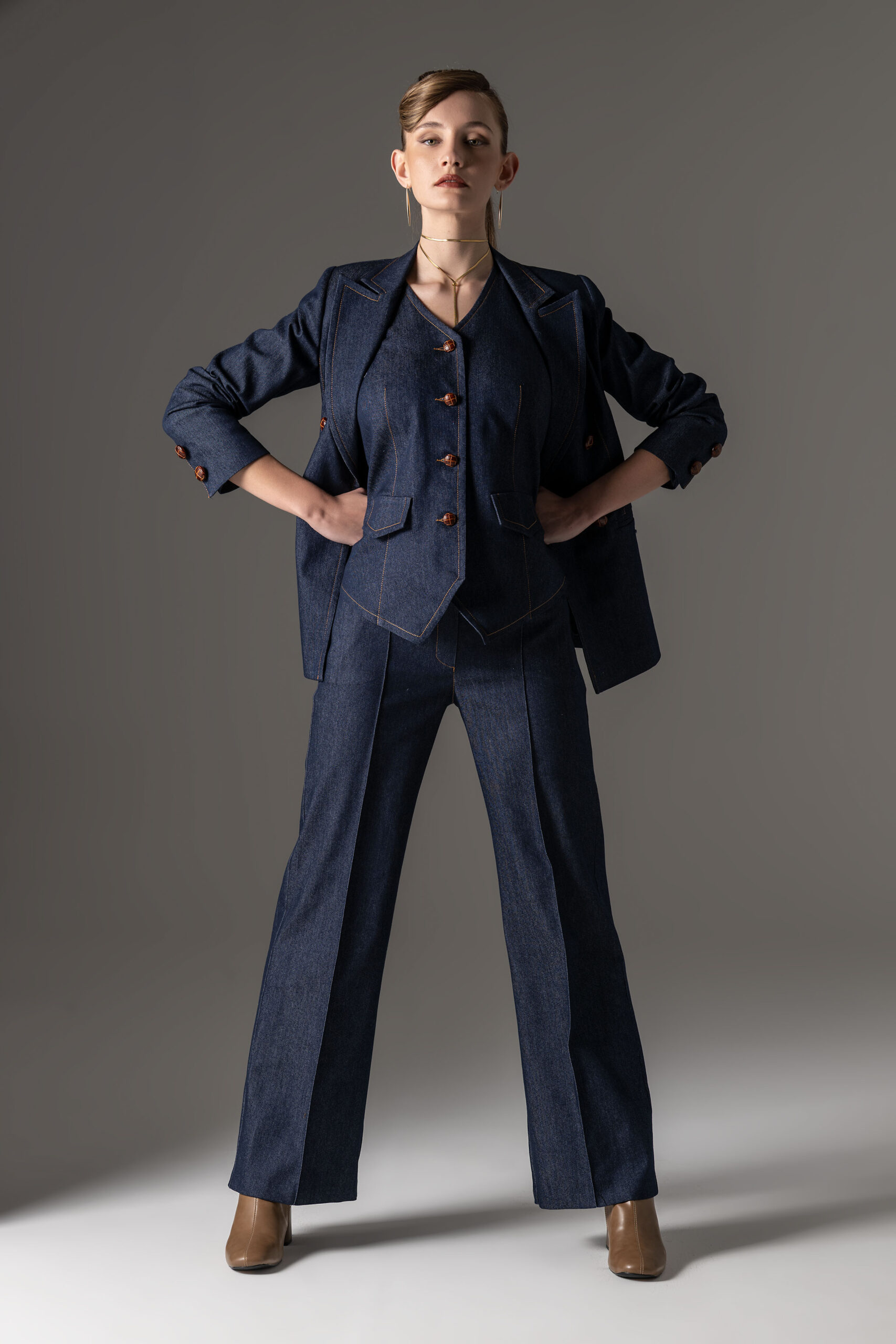 CALÇA DE GANGA WIDE LEG